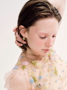 yNUMBERING / ioOz ypz Two-way Star Hoop EarringsiGOLD) - X^[t[vsAXy؍EWG[z