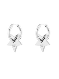 yNUMBERING / ioOz ypz Two-way Star Hoop EarringsiSILVER) - X^[t[vsAXy؍EWG[z