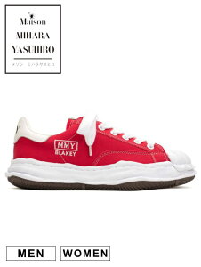 �yMaison MIHARA YASUHIRO / ���]�� �~�n�����X�q���z �I���W�i���\�[���X�j�[�J�[ BLAKEY / �u���C�L�[ RED - OG Sole Canvas Low-top Sneaker - A08FW735