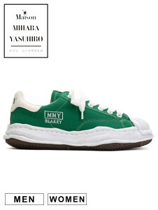 �yMaison MIHARA YASUHIRO / ���]�� �~�n�����X�q���z �I���W�i���\�[���X�j�[�J�[ BLAKEY / �u���C�L�[ GREEN - OG Sole Canvas Low-top Sneaker - A08FW735
