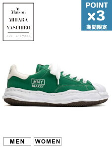���Ԍ���P3�{�yMaison MIHARA YASUHIRO / ���]�� �~�n�����X�q���z �I���W�i���\�[���X�j�[�J�[ BLAKEY / �u���C�L�[ GREEN - OG Sole Canvas Low-top Sneaker - A08FW735