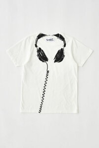 �yVAQUERA × MOUSSY / ���@�P�� × �}�E�W�[�z �v�����g�e�B�[�V���c | VQ TROMPE L'OEIL BABY TEE �iWHITE)