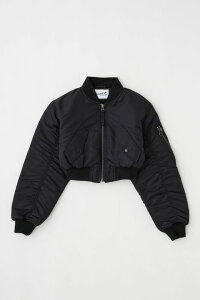 �yVAQUERA × MOUSSY / ���@�P�� × �}�E�W�[�z �N���b�v�h�{���o�[�W���P�b�g | VQ AVIATOR JK (BLACK)