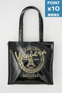 ���Ԍ���P10�{�yVAQUERA × MOUSSY / ���@�P�� × �}�E�W�[�z PVC �g�[�g�o�b�O �~�j�h | VQ MINI SHOPPING BAG (BLACK)