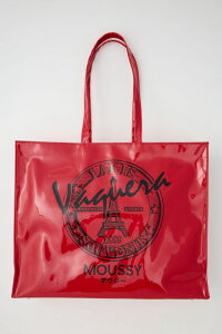 �yVAQUERA × MOUSSY / ���@�P�� × �}�E�W�[�z PVC �g�[�g�o�b�O ���[�W | VQ LARGE BAG (RED)