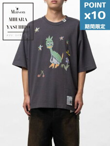 ���Ԍ���P10�{�yMaison MIHARA YASUHIRO / ���]�� �~�n�����X�q���z ���I���L�b�Y�h�D�[�h�D���v�����gT�V���c - Leon Kids Doodle Printed T-shirt �iBLACK)