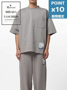 ���Ԍ���P10�{�yMaison MIHARA YASUHIRO / ���]�� �~�n�����X�q���z �w�r�[�E�F�C�g�W���[�W�[ �n�[�t�X���[�uT�V���c - Heavy Weight Jersey Half-sleeve T-shirt (LT/GREY)/GREY))