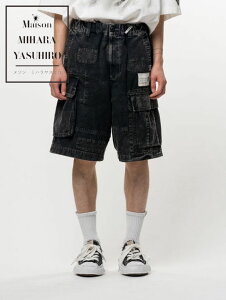 �yMaison MIHARA YASUHIRO / ���]�� �~�n�����X�q���z ���y�A�h�J�[�S�V���[�c - REPAIRED CARGO ST (BLACK)