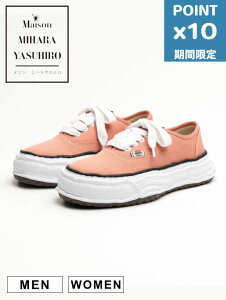���Ԍ���P10�{�yMaison MIHARA YASUHIRO / ���]�� �~�n�����X�q���z BAKER 26 OG Sole Canvas Low-top Sneaker - �I���W�i���\�[���X�j�[�J�[ (PINK)