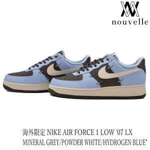 �C�O���� NIKE �i�C�L AIR FORCE 1 LOW ' 07 LX  MINERAL GREY / POWDER WHITE / BLUE  �G�A �t�H�[�X ���� ���[ �z���C�g �u���[ �u���E�� IV4089-011