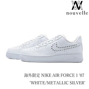 CO NIKE iCL AIR FORCE 1 '07 WHITE/CHROME-METALLIC SILVER 胂f GAtH[X ^bN A AIRFORCE1 zCg Vo[ GAtH[X iCLXj[J[ { iCLXj[