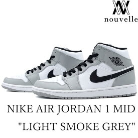 NIKE ナイキ AIR JORDAN 1 MID " LIGHT SMOKE GREY " エアジョーダン 1 ミッド メンズ ライト スモーク グレー ディオール 554724-092 aj1 エアジョーダン1ミッド ナイキエアジョーダン1 エアージョーダン エア-ジョーダン1 メンズナイキスニーカー ナイキメンズスニーカー