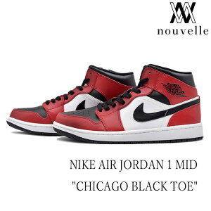 NIKE iCL AIR JORDAN 1 MID "CHICAGO BLACK TOE" GA W[_  ~bh VJS zCg ubN bh Xj[J[ Xg[g 554724-069