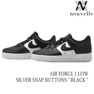 NIKE iCL AIR FORCE 1 LOW SILVER SNAP BUTTONS " BLACK " GA tH[X  [ zCg ubN Vo[   Vv XJC₷ DA8571-001