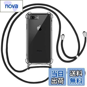 OJBSEN iPhone 8 Plus/7 Plus �p �P�[�X �A�C�t�H��8 Plus/7 Plus �p �J�o�[�y�X�g���b�v2��t�� �z���߉\�� �V�����_�[ ������ ��|�� �R�t�� �΂߂��� ���^ ���� PC + �y�� �V���R�� TPU�o���p�[ �X�g��