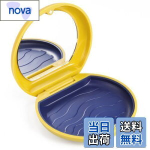 【送料無料】Annhua小さいマウスピース ケース マグネット開閉 密閉 防湿 義歯矯正用リテーナーボックス 鏡つき 口腔専科リテーナーケース 携帯便利 部分入歯入れ容器 シリコンマット おし