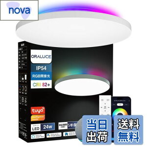 yzORALUCE LEDV[OCg ~6 AlexaF RGBԐڌ iKEF 24W 2800lm 2.4GHz Rt Ɩ V t 铔 [@\ PSEFؓdC Bluetooth&Wi-FiΉ 戵