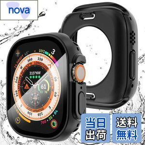 TALENANA for Apple Watch Ultra 2/Ultra ケース 49mm 【3 in 1防水設計】 アップルウォッチ液晶保護フィルム+防水保護ケース+背面ケースの3 in 1デザイン Apple Watch Ultra 2/Ultra 高タッチ感度 PC素材 全面保護