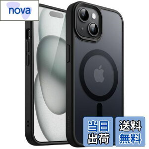 yzJEDirect iPhone 15 6.1C`p }Olbg P[X MagSafeɑΉ ̃}bgw ^ ϏՌ Jo[ (ubN)