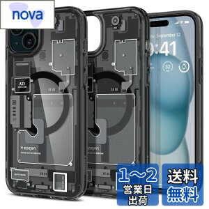yzSpigen iPhone 15 P[X MagSafe NA ϏՌ ČRMILKi擾 Xgbvz[ ϗ}  Xgbvz[ 2d\ Yی C菝h~ MagSafe CX[dΉ Eg