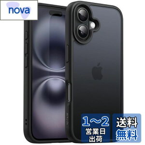 yzJETech iPhone 16 Plus 6.7C`p }bgP[X ϏՌ~^[O[h̗ی ̔w X}zJo[ wh~ (ubN)