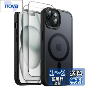 yzJETech 3 in 1 iPhone 15 6.1 C`p }Olbg P[X 2KXtBt MagSafeΉ }bgobN ϏՌX}zJo[ (ubN)