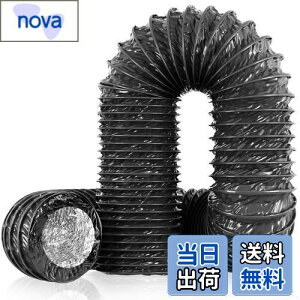 【送料無料】Okryain ダクトホース 排気ホース アルミ フレキシブルダクト PVC四層構造 蛇腹排気ダクト 換気用アルミホース 換気用ホース 伸縮式換気パイプ 送風ダクト 耐熱 防水 (100mm*10m)