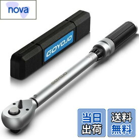 【送料無料】GOYOJO トルクレンチ プレセット型 差込角(3/8 インチ) 5-60N.m 両回転対応 トルク精度 ±3% 自動車用、自電車、オートバイ、機械の整備 作業工具 （ 5-60N.m ）