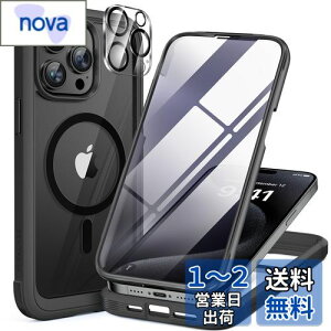 yzMiracase iPhone15pro p P[X MagSafeΉ 9H KX 360°ی X}zP[X iPhone15pro p Jo[ Sgop[یP[X 6.1C` tJo[ CX[dΉ }OZ[tΉ 