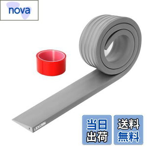 【送料無料】LIEKUMM 高さ1cm 段差スロープ 耐荷重800kg 車椅子 スロープ 段差解消スロープ PVC材質 車椅子用スロープ ロボット掃除機 適用 柔軟静音 両面テープ付き 灰色