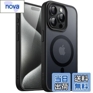 yzJEDirect iPhone15ProMax 6.7C`i15 Pro Maxjp }Olbg P[X MagSafeɑΉ ̃}bgw ^ ϏՌ Jo[ (ubN)