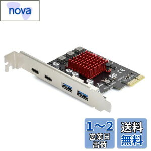 yzELUTENG USB3.1݃{[h 4{[h y2 USB-A & 2 USB-Cz 5Gbps PCIEC^[tF[XJ[h USB3.0gJ[h PCI-Express3.0ڑ PCI-E X1/X4/X8/X16 Windows 11/10/8/7/XP/VistaΉ
