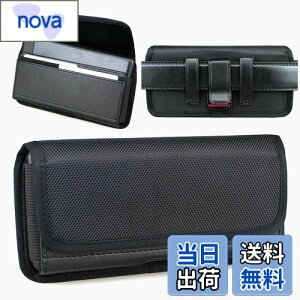 【送料無料】aubaddy 横型 ホルスター ナイロン ウエストポーチ for Samsung Galaxy (S24 S23 S22 S21 S20) Plus ベルトホルスターとクリップ・ループ とカードスロット (適応する携帯電話と薄いケース) -