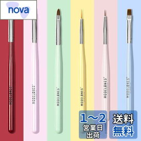 Modelones ネイルブラシセット ネイル筆セット ジェルネイル用筆セット ふでセット ビルダーグルーブラシ ネイルアートラインブラシ ネイルドットペンなどのネイルアートデザインペンペイントツール