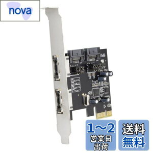 yzJSER Xiwai PCI-E - 4|[g SATA 3.0 ESATA PCIE SATA3 6Gbps gJ[h PCI-EA_v^[