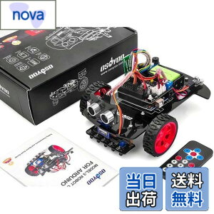 �y���������zOSOYOO2�� �쓮 �X�}�[�g ���{�b�g�J�[ �X�^�[�^�[�L�b�g Arduino�݊��� UNO R3 �v���W�F�N�g 2WD Smart Robot Car Kit �I�[�v���\�[�X ���烍�{�b�g �m�� ���{�������(9V�d�r�t��)