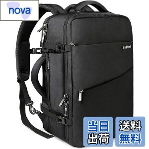 �y���������z[Inateck] 40L ���s �����b�N ��e�� 3way �o�b�N�p�b�N �@���������� ���[�� �o�� �y�� ����h�~ �������H 15.6-17�C���`PC �o�b�O �j�����p �ʋ� �ʊw �l�C �ϏՌ� ������� �u���b�N