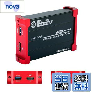 yzMirabox Lv`[{[h HSV321 4K30Hz USB3.0Q[Lv`[A4K30Hz HDMIpXX[A1080p 60fpsrfILv`[AWindows/Linux/Mac OS XAPS4/Xbox One/Switch/Wii UΉ ZOOMAtwitchAYoutube