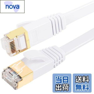 FOSTO Cat8 LANP[u 1M  40Gbps/2000MHz JeS[8  C[TlbgP[u  LP[u C^[lbg tbgP[u V[h RJ45 RlN^ MKrbgܐ܂h~ 