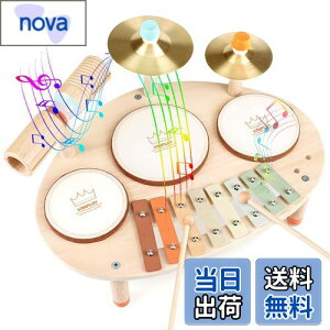 【送料無料】ドラムセット 子供 モンテッソーリ 玩具 楽器 おもちゃ 木琴 おもちゃ 木のおもちゃ 打楽器 赤ちゃん 玩具 1 2 3 4 5 歳誕生日プレゼント女の子 男の子 早期開発 指先の知育 クリ