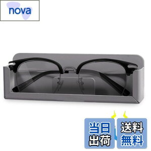 【送料無料】KAIXUANMAN バスルーム ラック マグネット メガネ スタンド 紛失 置き忘れ 防止 アルミ 眼鏡置き 壁掛け めがね 掛け 立て 浴室収納ラック 小物置き ホワイト (グレー-マグネット)