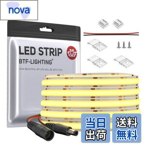 BTF-LIGHTING FCOB COB LEDe[vCg x tLVu LEDe[vCg 5M 480LEDs/m 2400LEDs/5m F 6000K 8mm XgbvCg DC12V 9W/m \ ό`\ ؒf\ Q Lb`z[ 