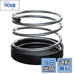 【送料無料】VORCOOL ドリンクホルダー 車用 置き型コ ホルダー バネデザイン ステンレス 車内収納 コイルドリンク テープ粘着 スマホ 小物入れ 黒色