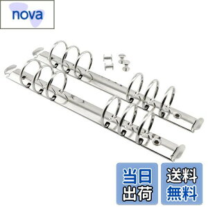 【送料無料】heyous 2個 A5 ノート 6穴リングバインダーメカニズム 直径3cm シルバーカラー メタルクリップリングバインダー DIY フィルペーパー ストレージフォルダーアクセサリー