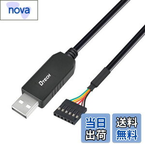 yzDTECH USB TTL VA ϊ P[u 3.3V 1.8m FTDI `bvZbg 6s 2.54mm sb` X RlN^ FT232RL USB UART VA Ro[^[ P[u Windows 10 8 7 Linux Mac