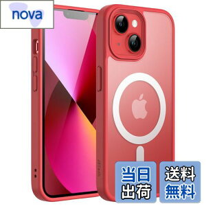 yzJETech iPhone 13 6.1C`p }Olbg P[X MagSafeɑΉ ̃}bgw ^ ϏՌ Jo[ (bh)