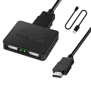 yzHDMI z 1 2o yangoo o HDMI Xvb^[ nu 2 hdmi  I[fBI 4K 3D 1080p o ~[[h ڑȒP PS5|Xbox|fire tv stick|HDTV|DVD|PCȂǕLΉ (