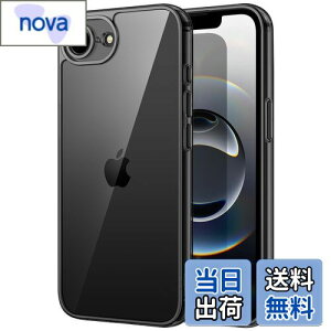 yzJETech iPhone 16e 6.1C`2025p P[X ΂݂Ȃ Ռz op[Jo[ h~ NAobN (ubN)