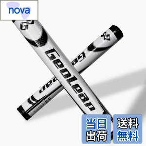 【送料無料】Geoleap パターグリップ-ソフトポリウレタン素材 ラウンド型 軽量ゴルフグリップ 4色 2サイズオプション (ブラック, ミディアムサイズ(3.0))