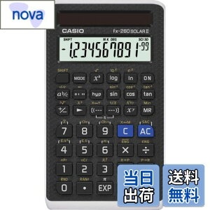 【送料無料】CASIO(カシオ) 関数電卓 fx-260 SOLAR 2(ブラック)